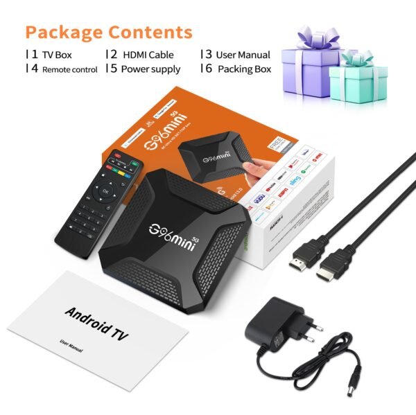 Android box G96 mini RAM 8GB+ROM 128GB – Image 2